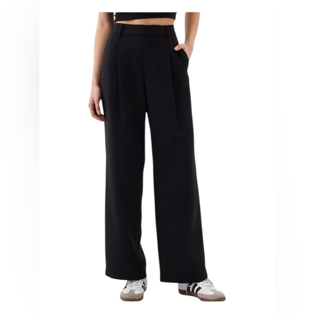 GAP - NWT - Black Wide-Leg High-Rise Easy Trousers - Picture 8 of 9
